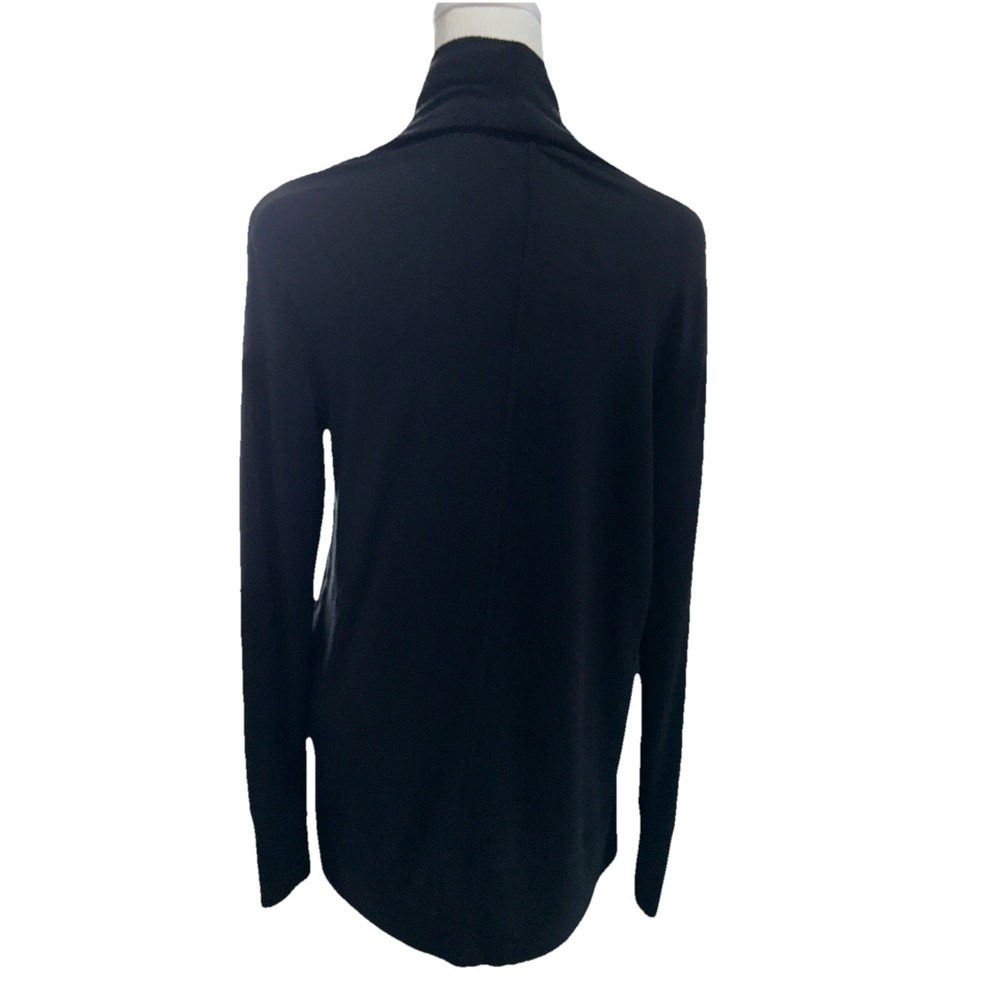 Athleta Cocoon Wrap Cardigan Black Pockets SIZE XSP - Picture 2 of 9